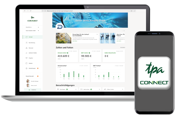 TPA Connect App: digital projects, online accounting, payroll services...